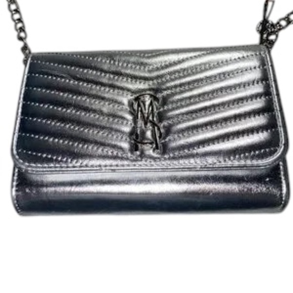 Steve Madden Handbags - Steve Madden Blynn Silver Quilted Crossbody Bag - NWT